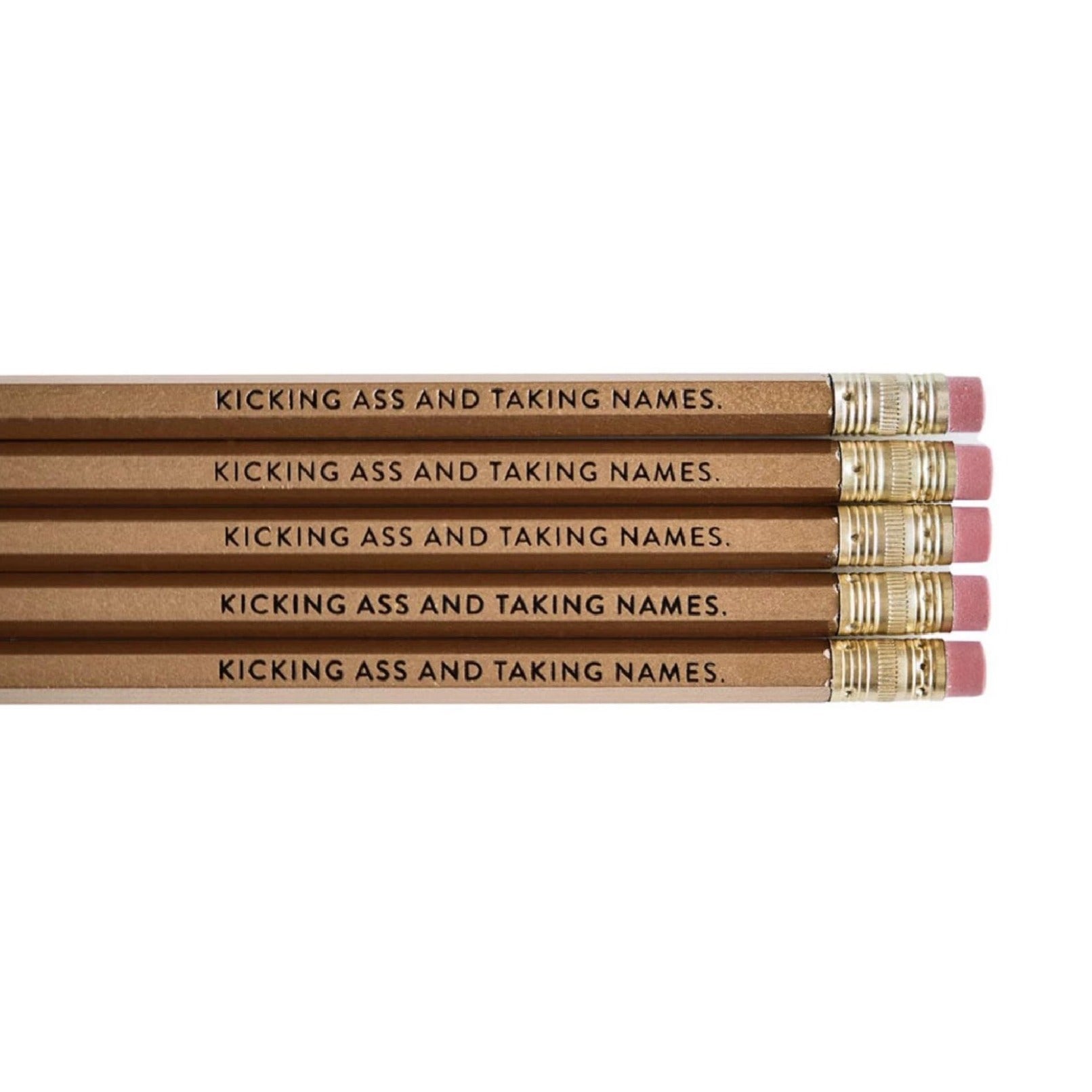 Foil Stamped Pencil Set by Huckleberry Letterpress