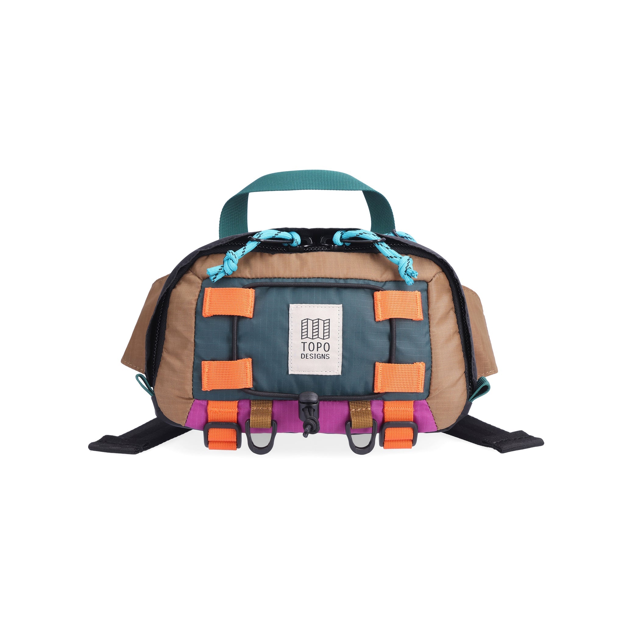 Topo Designs Mountain Accessory Shoulder Bag Khaki/Grape