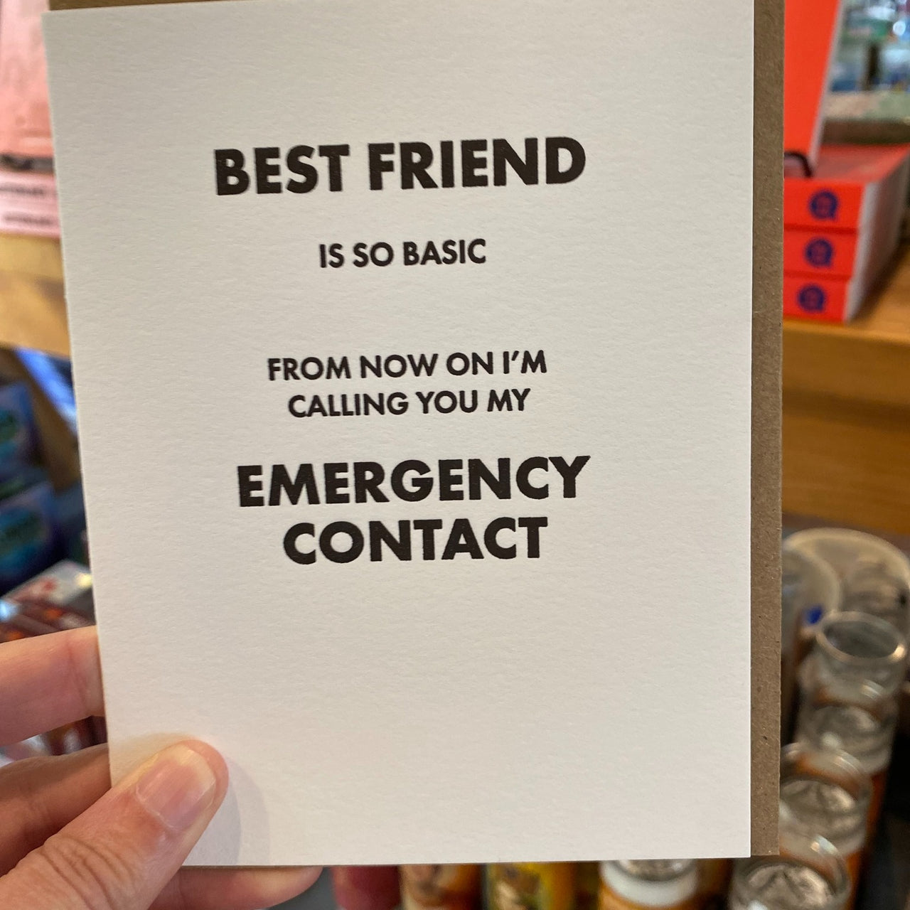 Emergency Contact Card