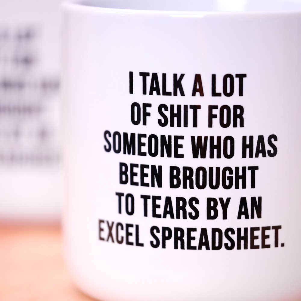 Brought to tears by Excel... Coffee mug