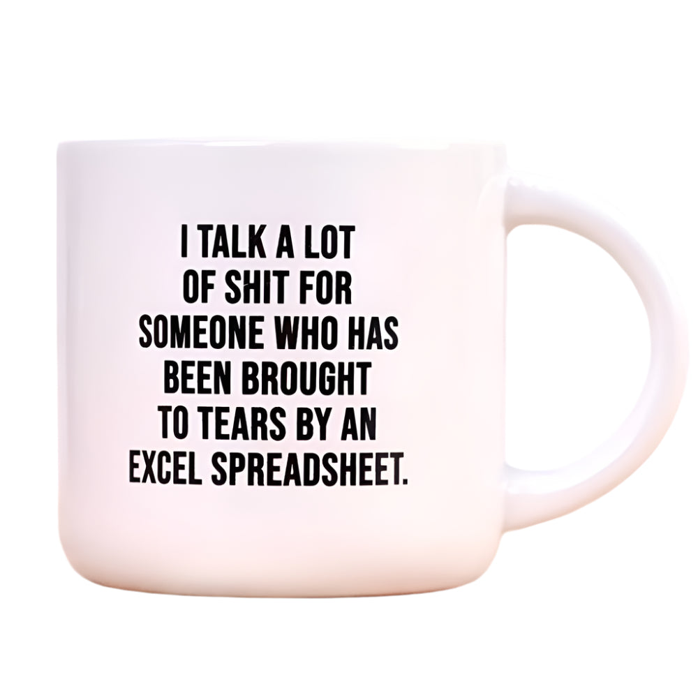 Brought to tears by Excel... Coffee mug