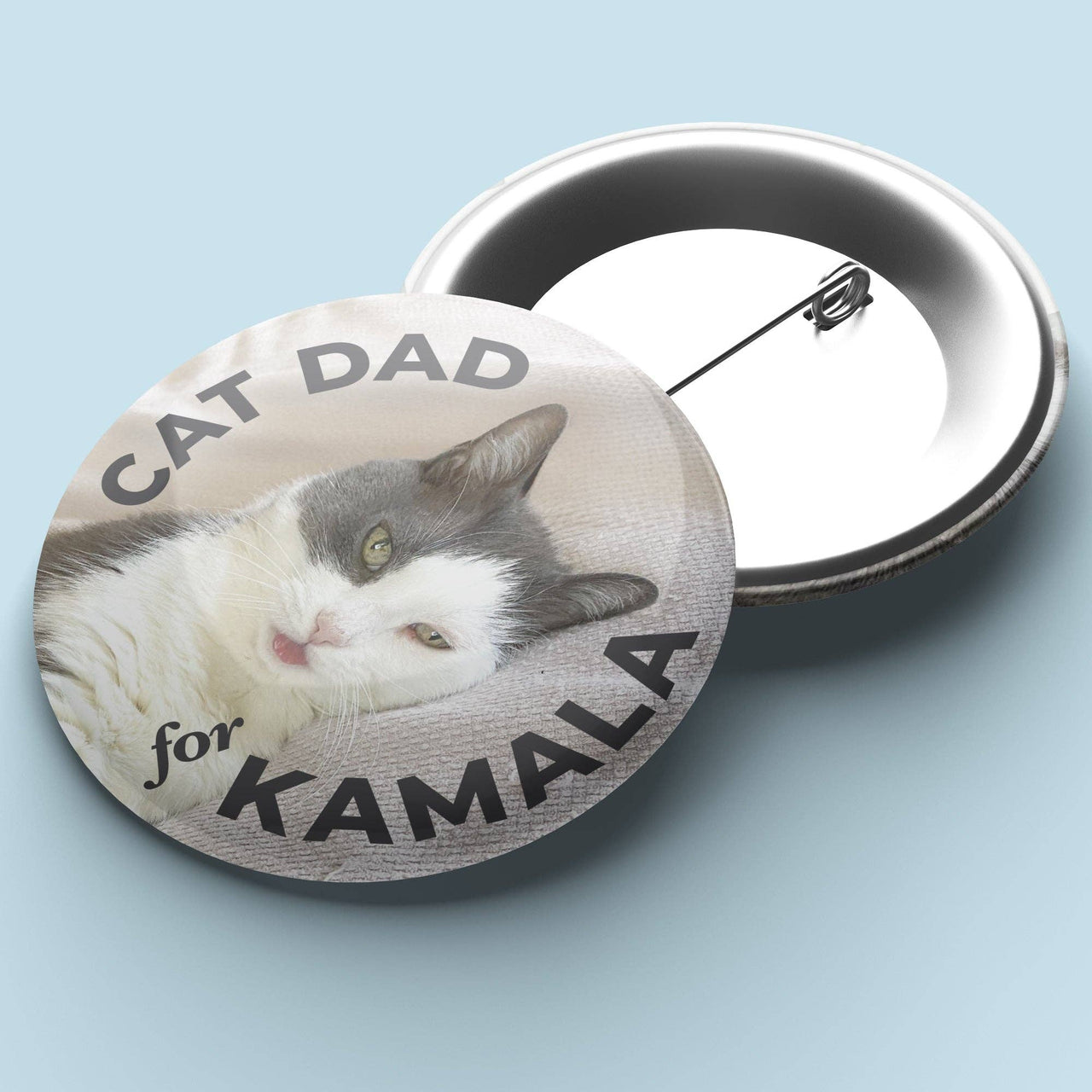 Cat Dad for Kamala Pin