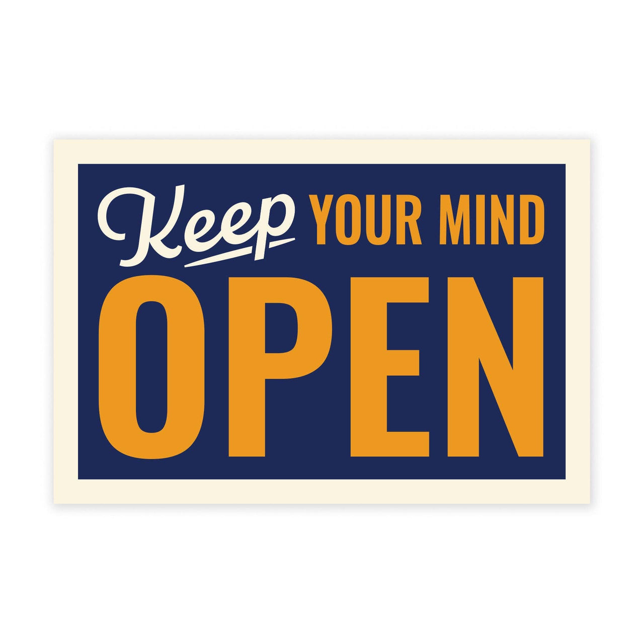 Open Mind Mini Sticker