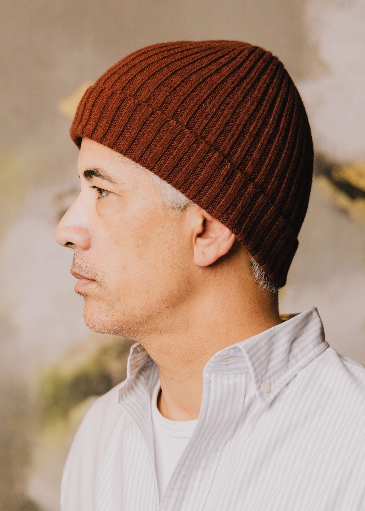 Cashmere Blend Watch Cap | Mahogany