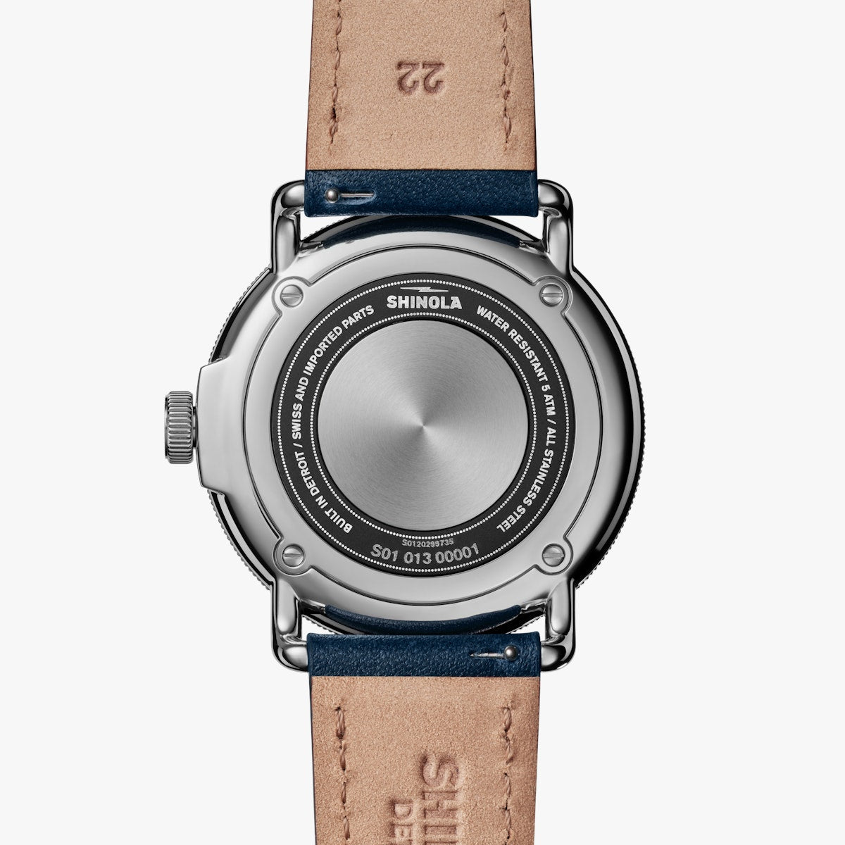 Canfield C56 43mm | Cream & Navy Leather Strap