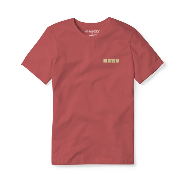 Flower Mountain Tee | Crimson