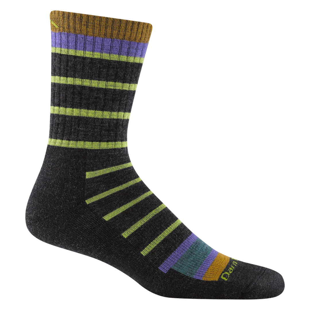 Via Ferrata Micro Crew Midweight Sock | Charcoal