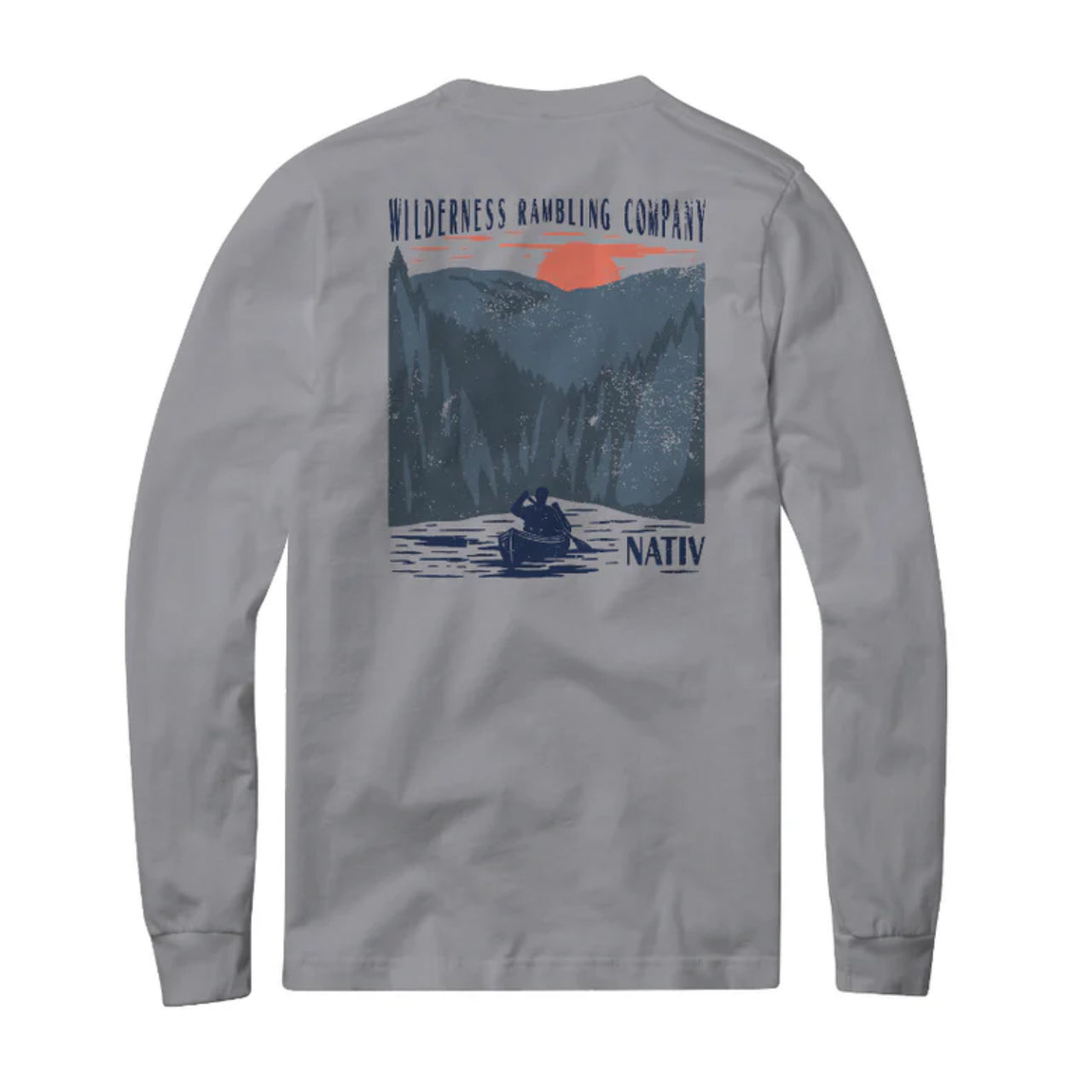 L/S River Rambler Tee | Granite Grey