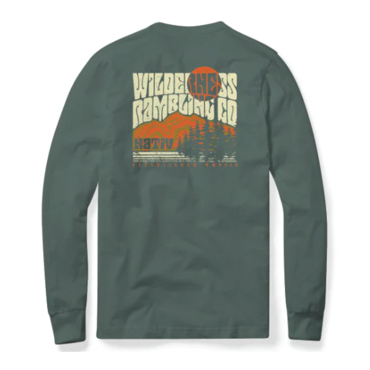 L/S Mountain Rambler Tee | Spruce Green