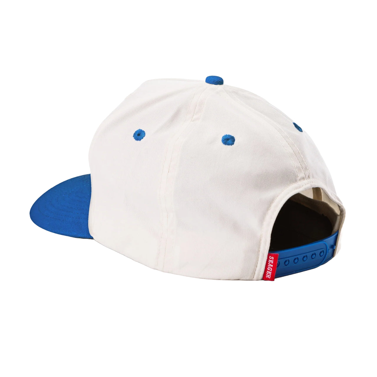 Bradley Snapback Hat | Cream & Blue