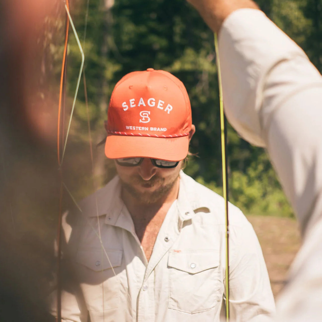 Branded Snapback Hat | Orange