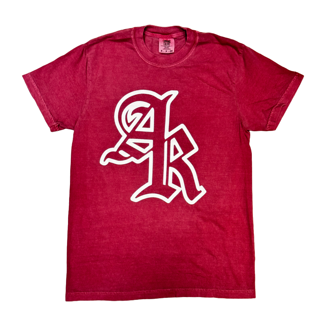 AR Old English Tee | Cardinal