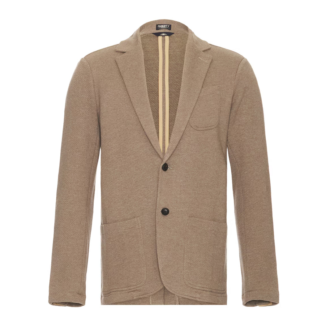 Inlet Knit Blazer | Walnut Mélange