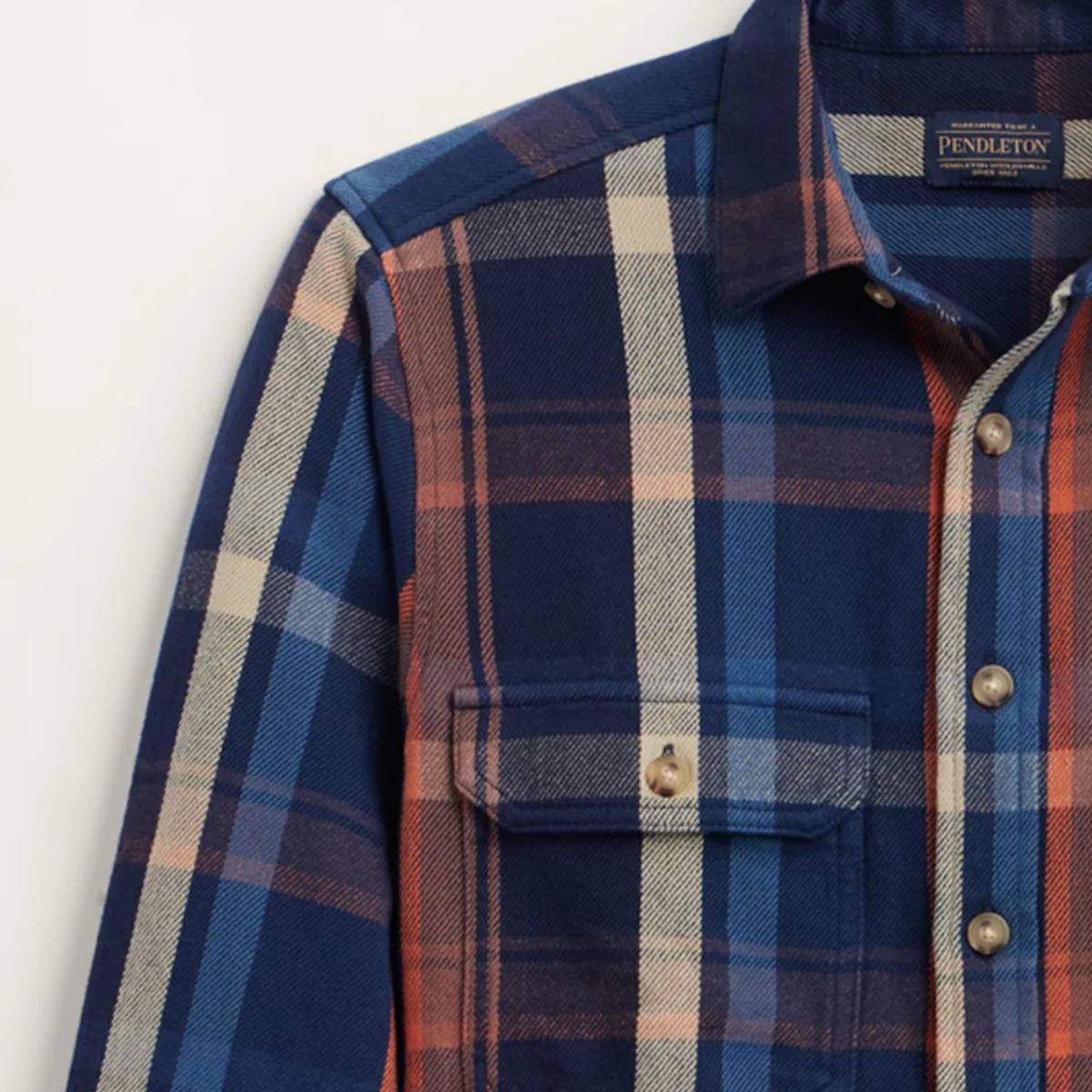 Arcadia Flannel Shirt | Navy Multicolor Plaid