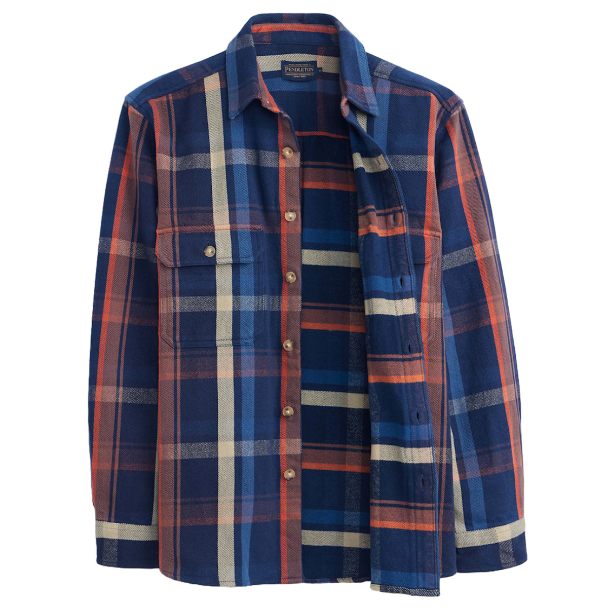 Arcadia Flannel Shirt | Navy Multicolor Plaid