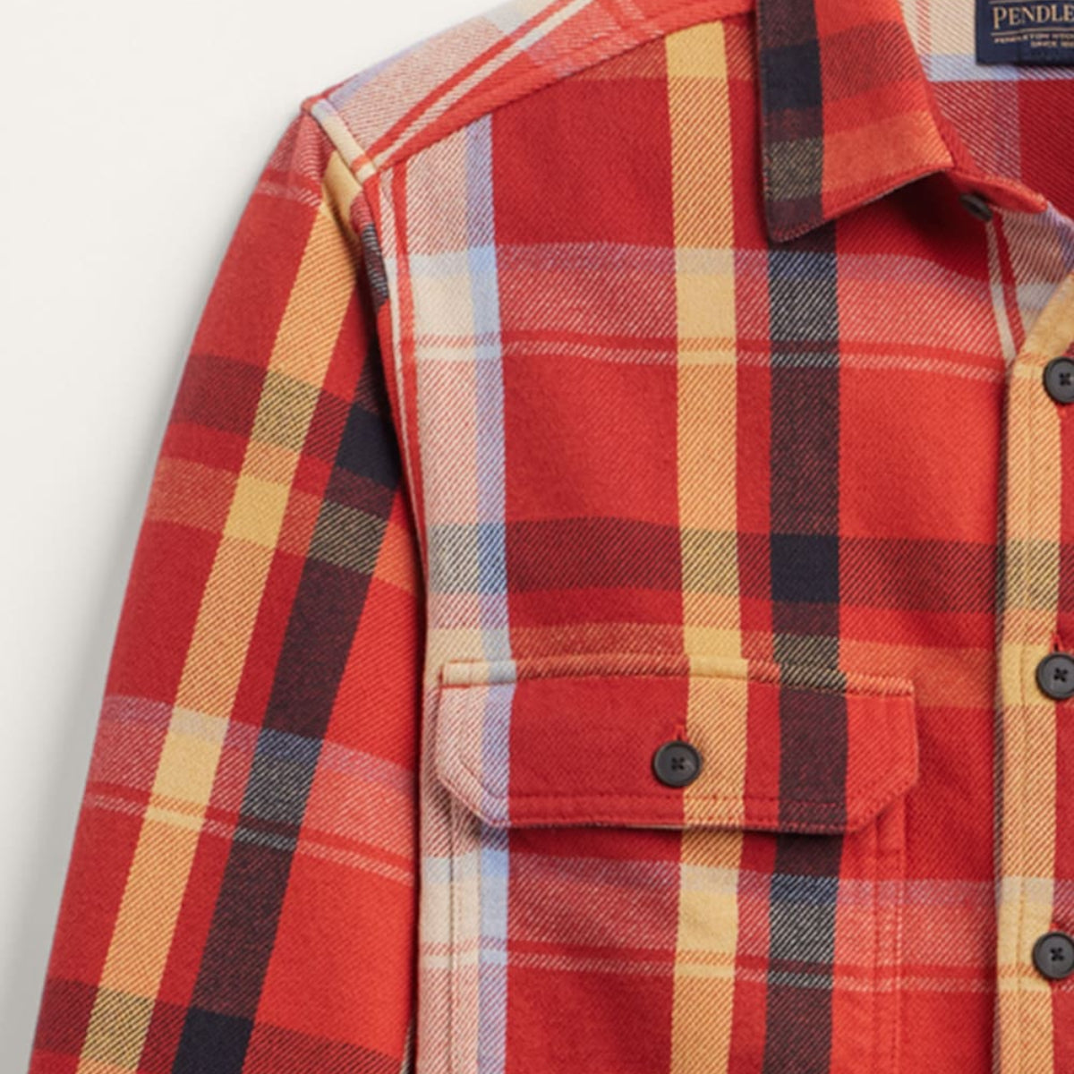 Arcadia Flannel Shirt | Red Multicolor Plaid