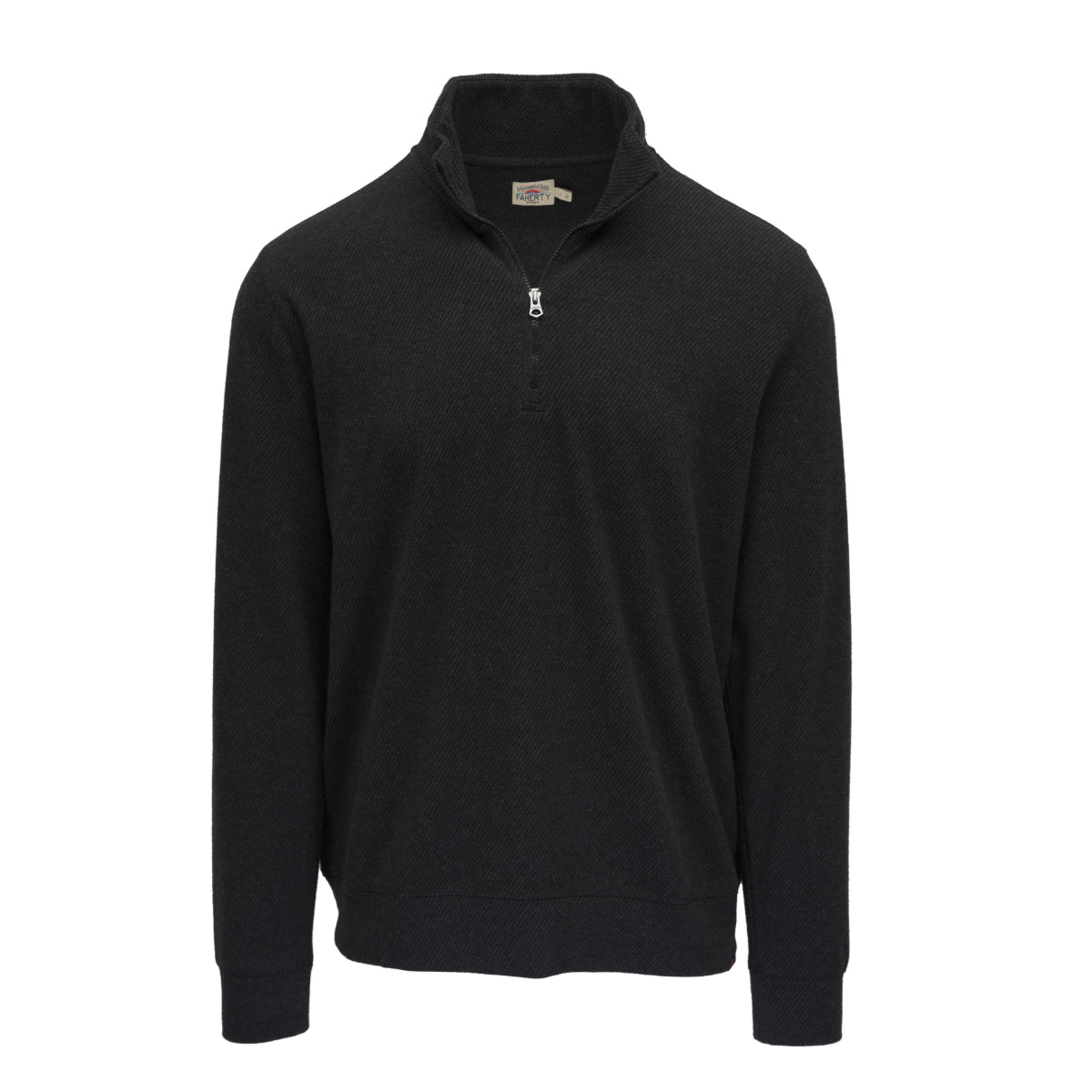 Legend Sweater Quarter Zip | Heathered Black Twill