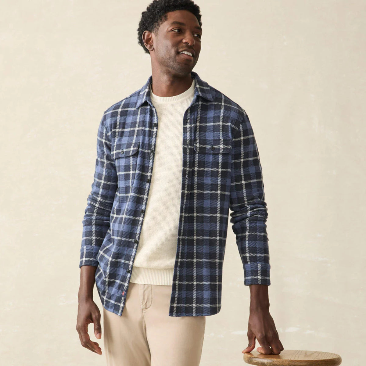 Legend Sweater Shirt | Blue Winds Plaid