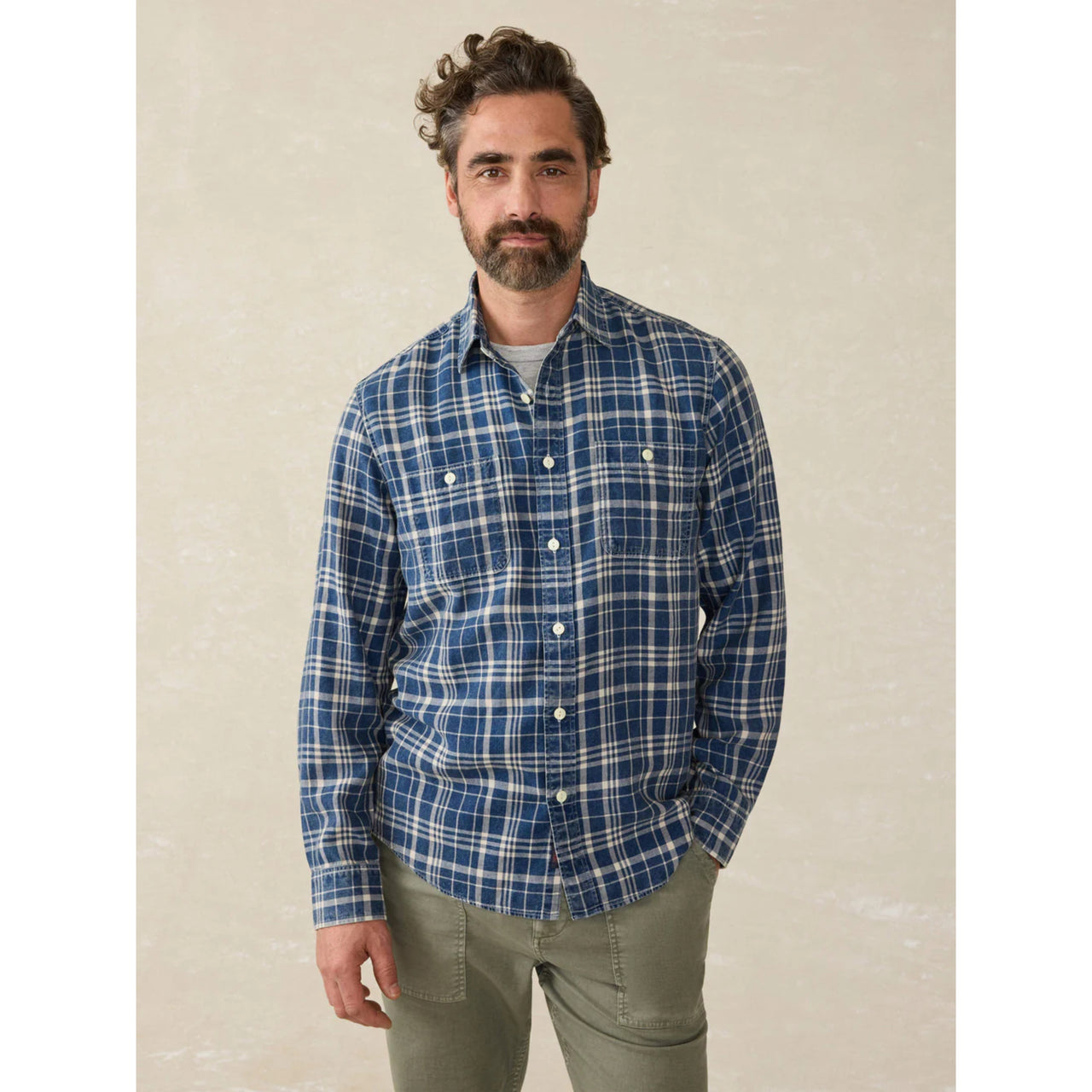 The Tried and True Chambray Workshirt | Bar Harbor Plaid