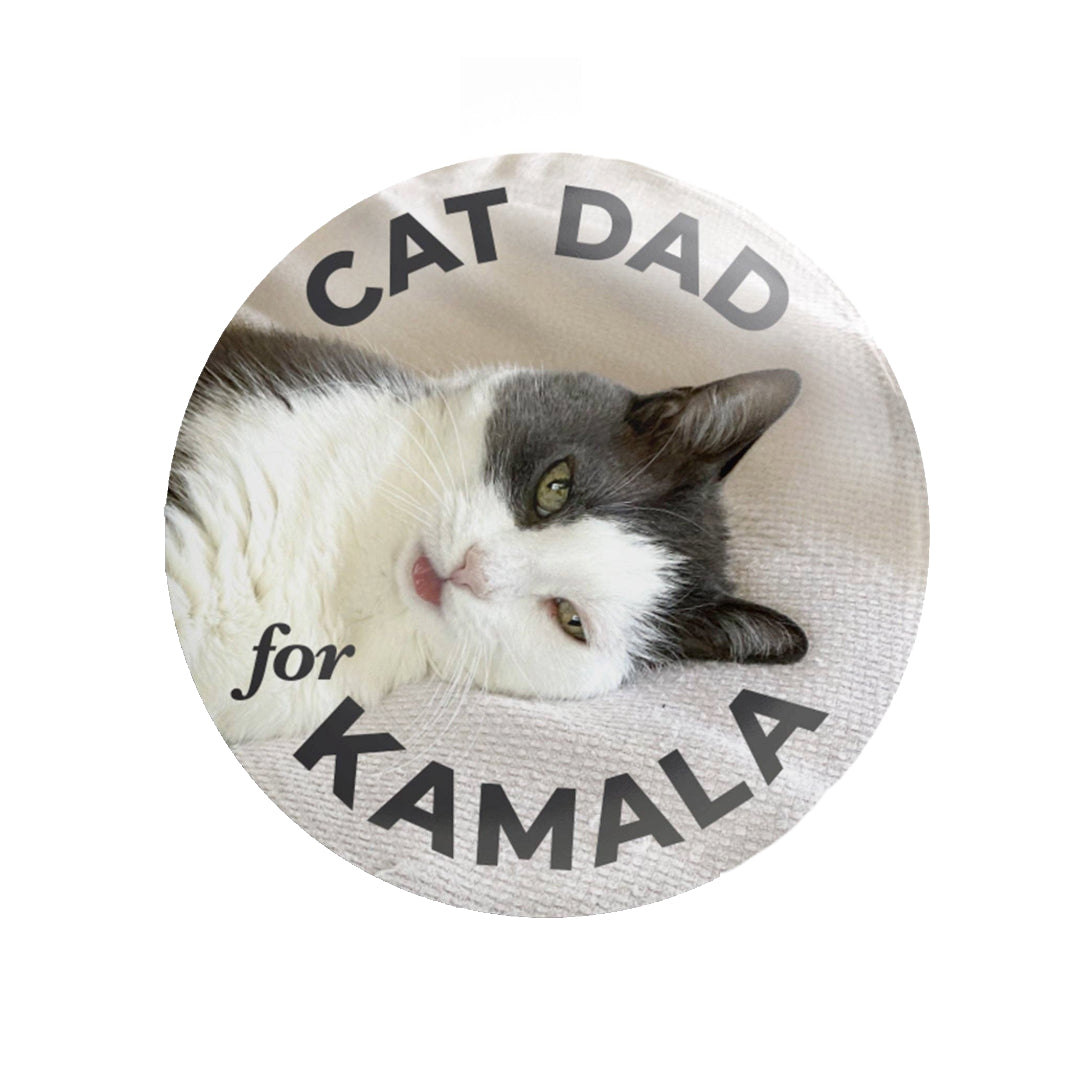 Cat Dad for Kamala Pin