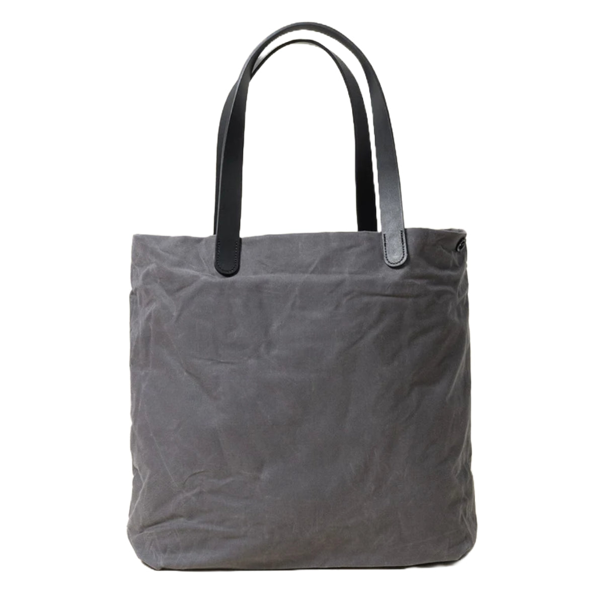 Simple Tote | Slate Grey Waxed Canvas