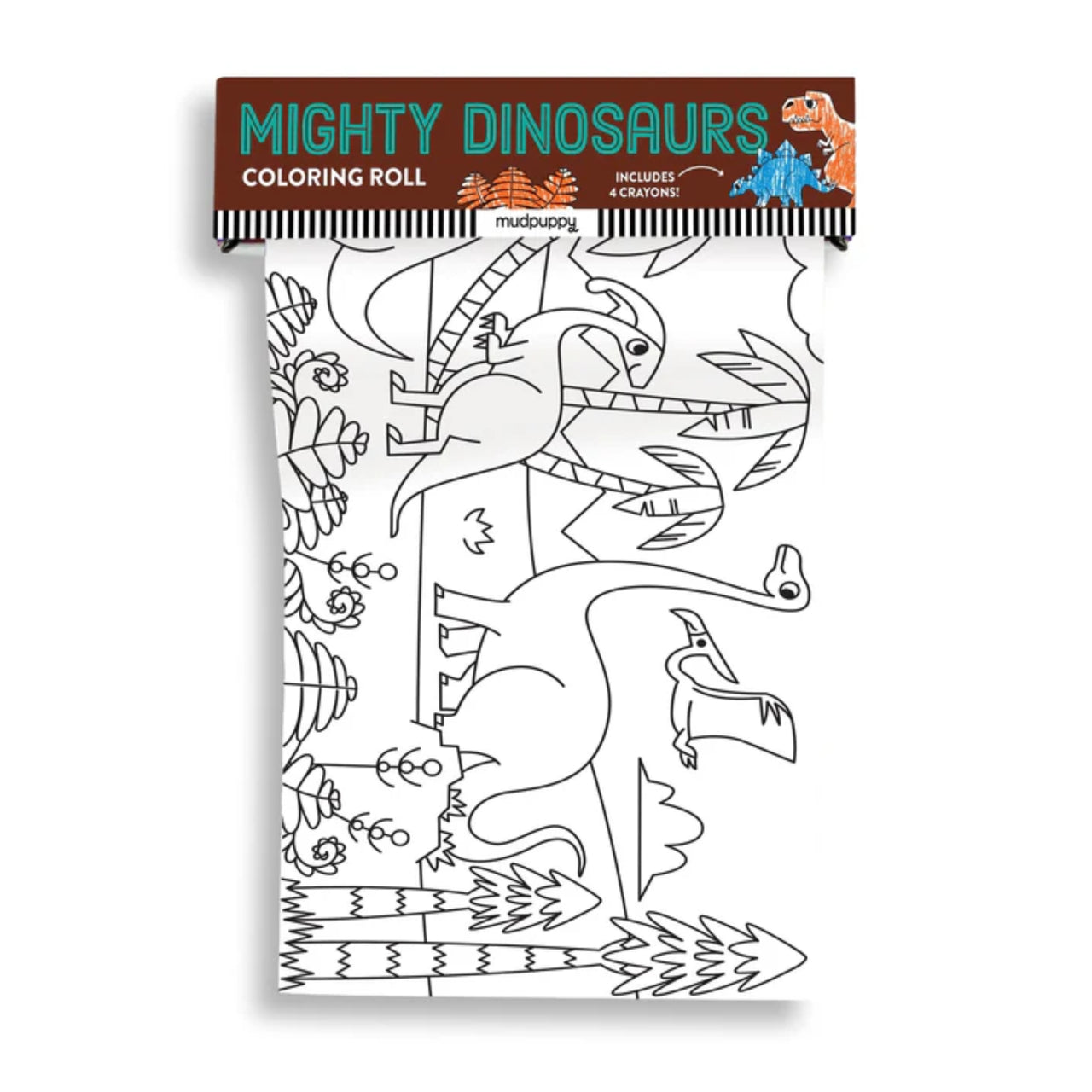 Mighty Dinosaurs Mini Coloring Roll