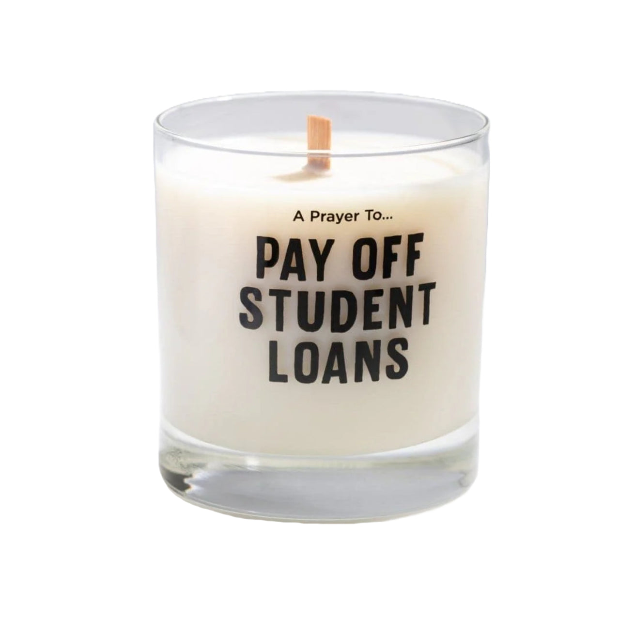 A Prayer to Pay Off Student Loans Cocktail Candle