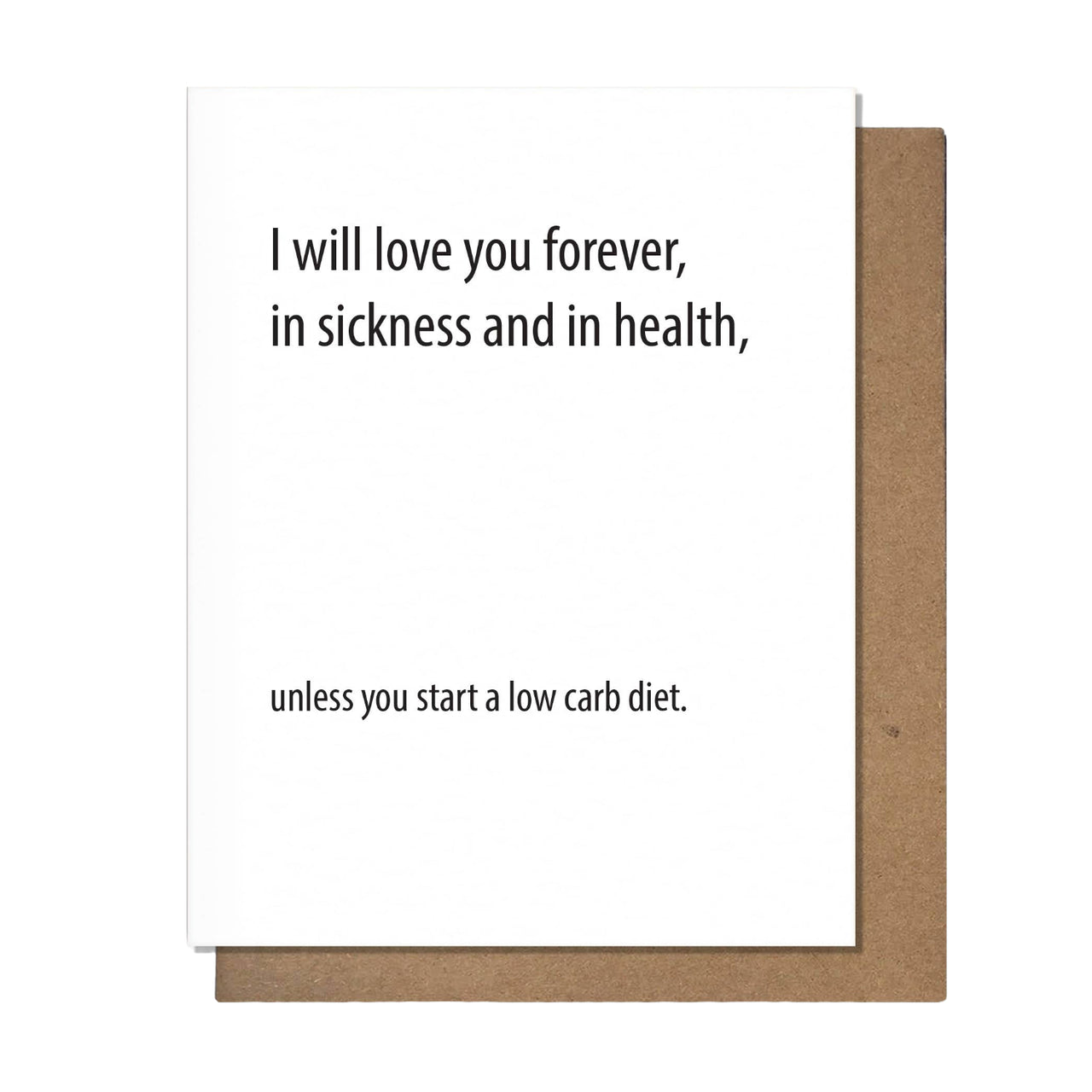 Low Carb Love Card