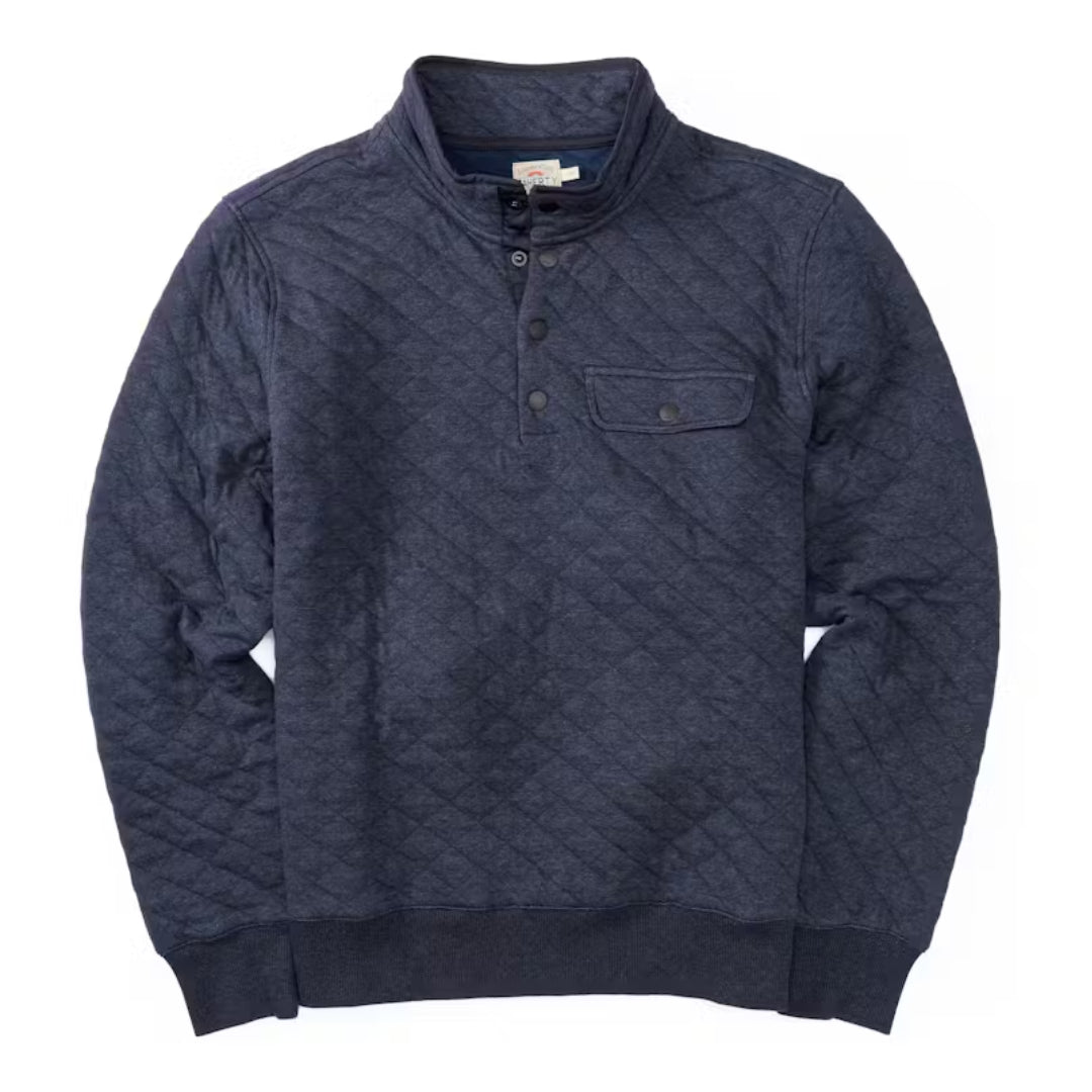 Epic Quilted Fleece Pullover | Navy Melange