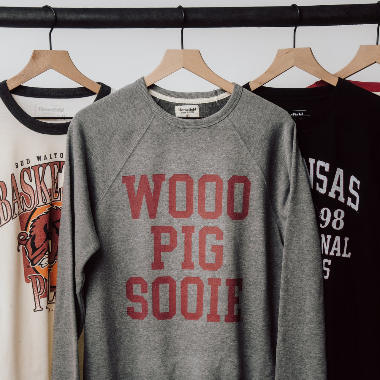 Arkansas Woo Pig Sooie Varsity Crewneck