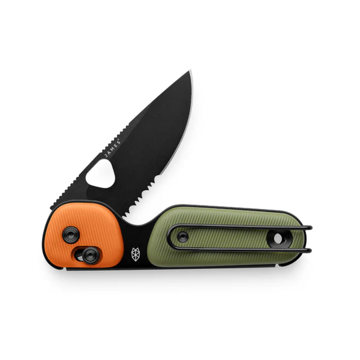 The Redstone | OD Green, Orange & Black Serrated