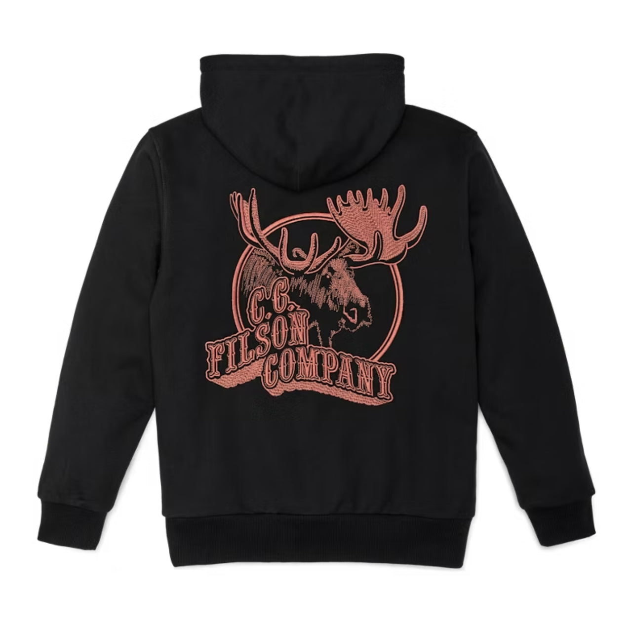 Prospector Embroidered Hoodie | Black Moose