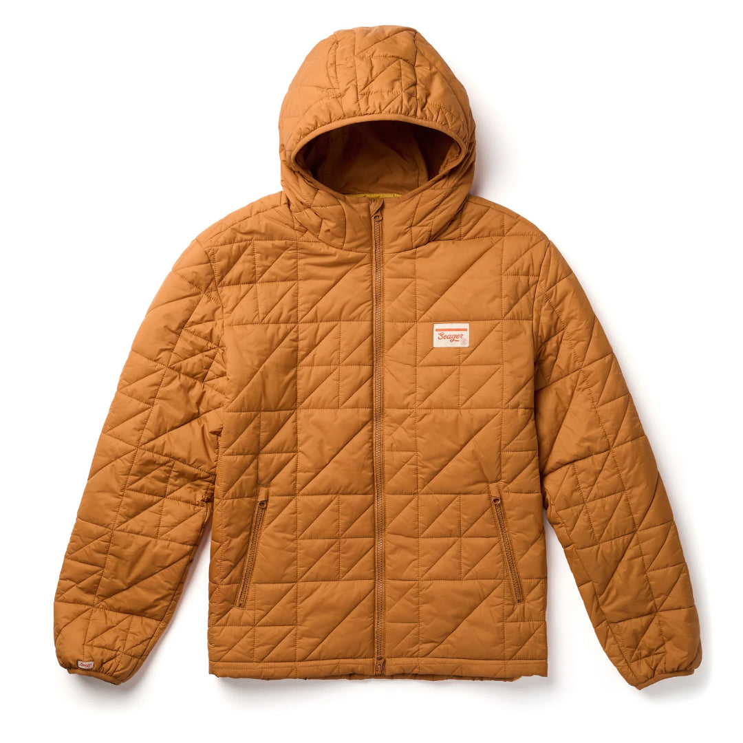 Ruff and Tuff Puff Jacket | Rust Orange