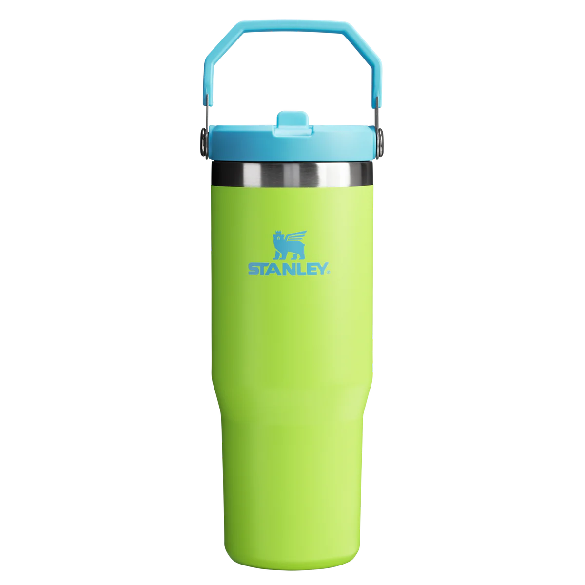 IceFlow Flip Straw Tumbler 30oz | Bright Lime