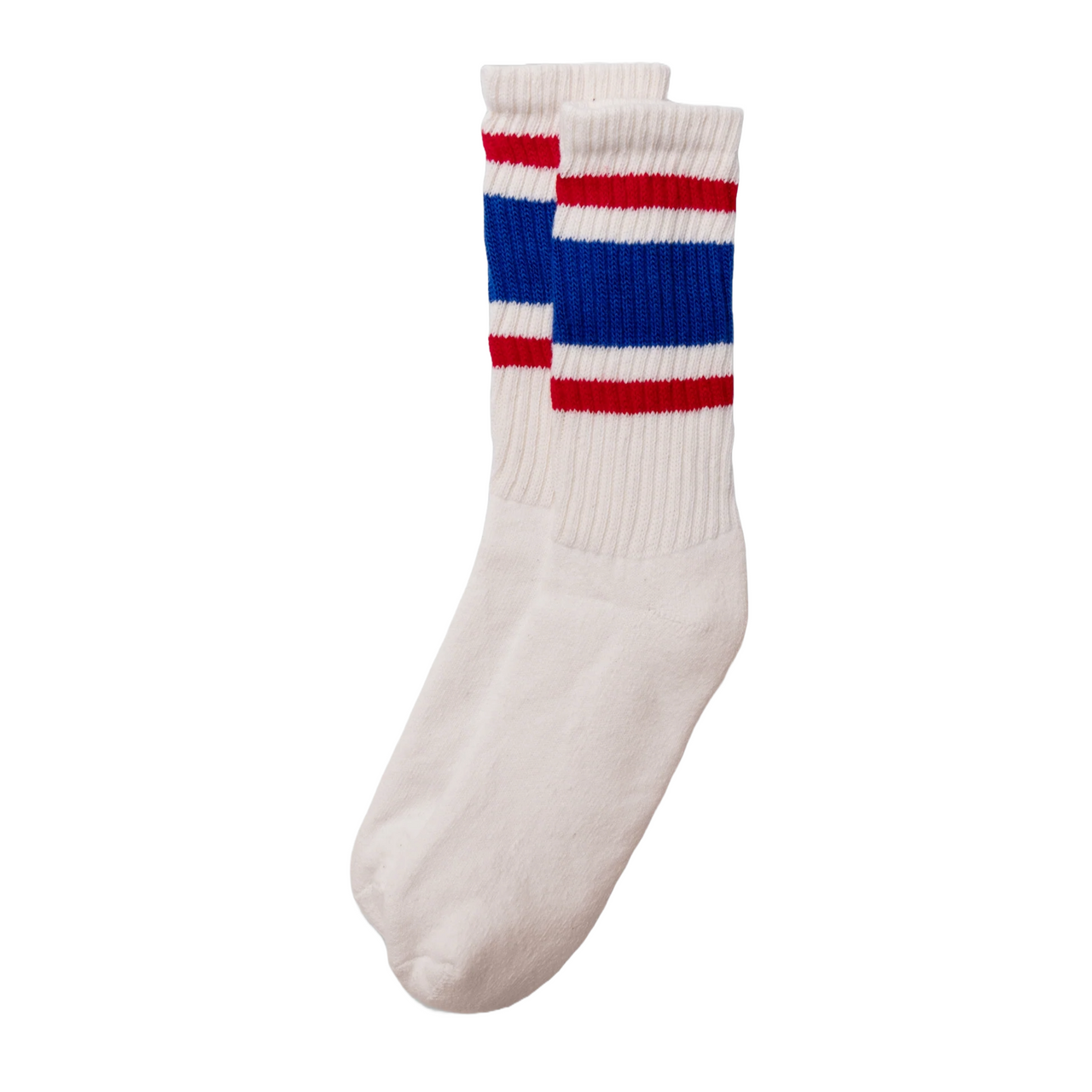 Retro Stripe Sock | Royal & Red