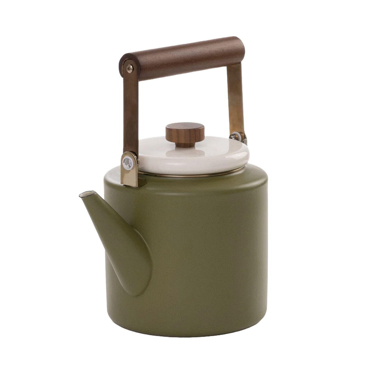 Enamel 2-Tone Kettle | Olive Drab