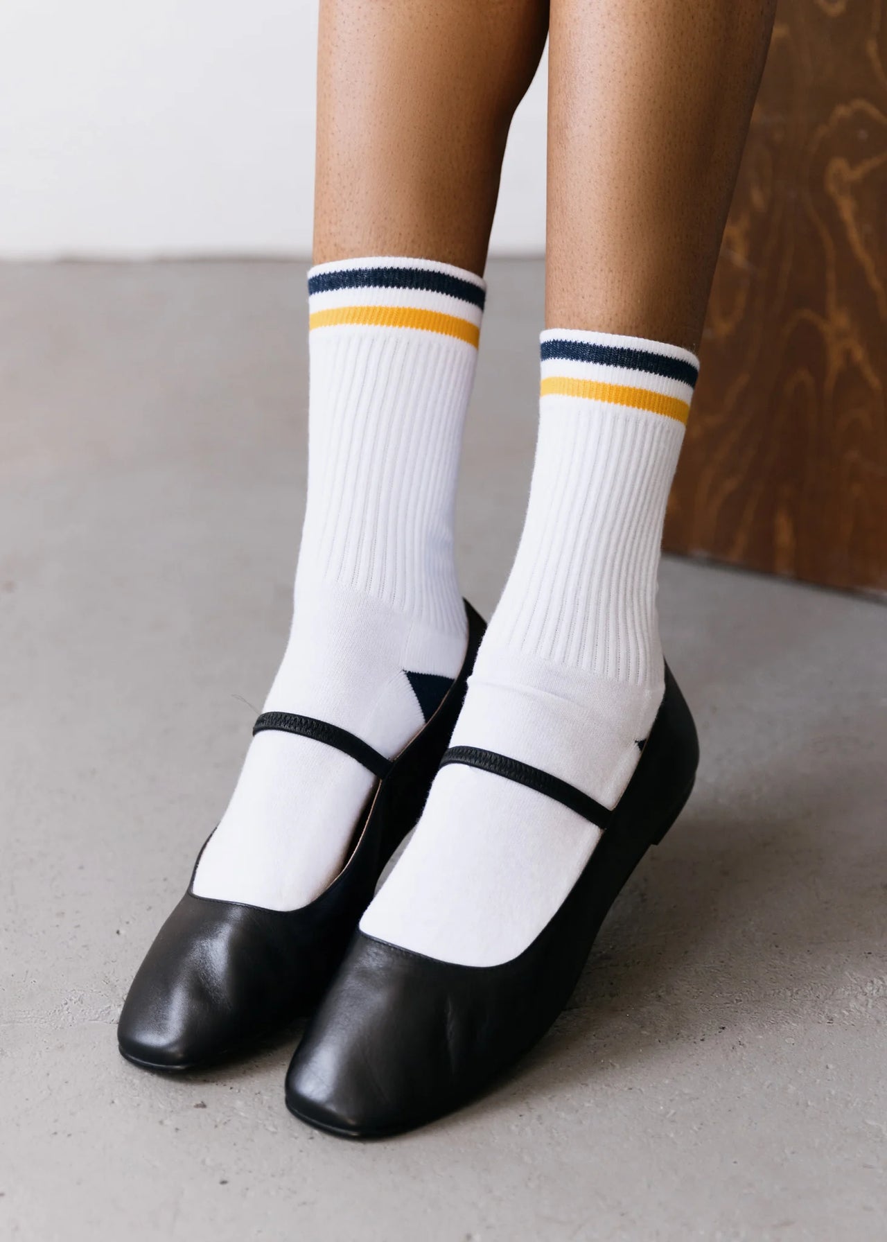 Kennedy Athletic Sock | Navy & Gold