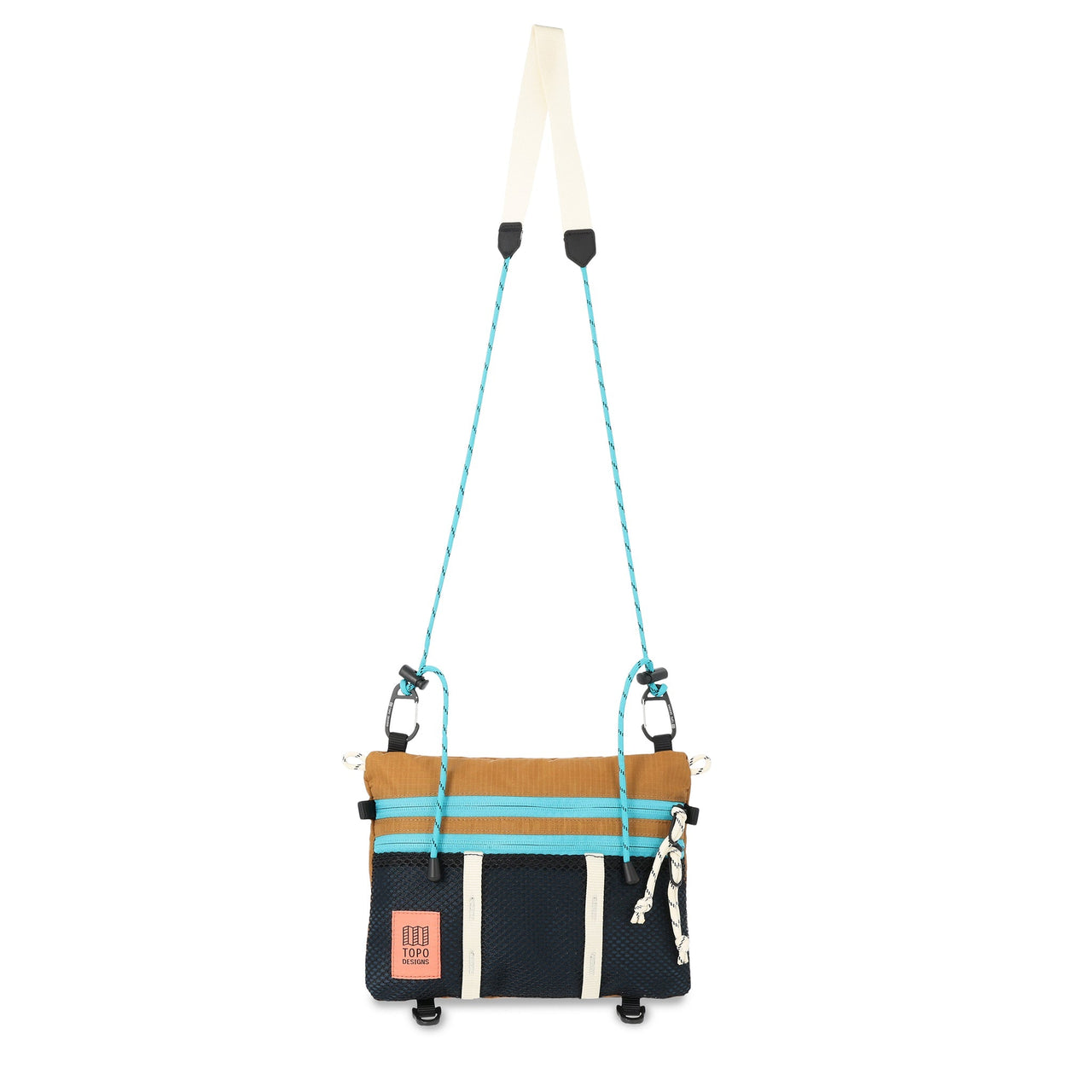 Mountain Accessory Shoulder Bag | Khaki & Pond Blue