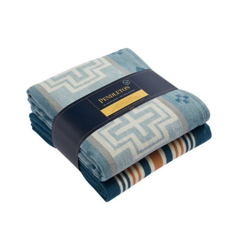 Throw Gift Pack Set | San Marino + Shale Stripe