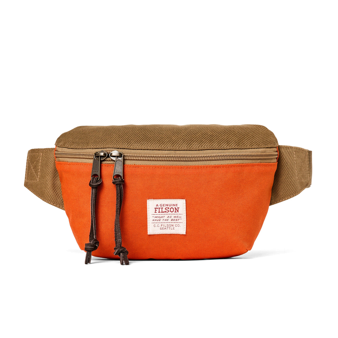 Surveyor Crossbody Pack | Tan and Flame