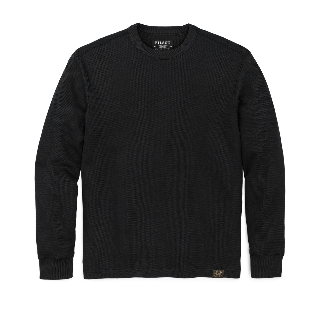 Waffle Knit Thermal Crew | Navy