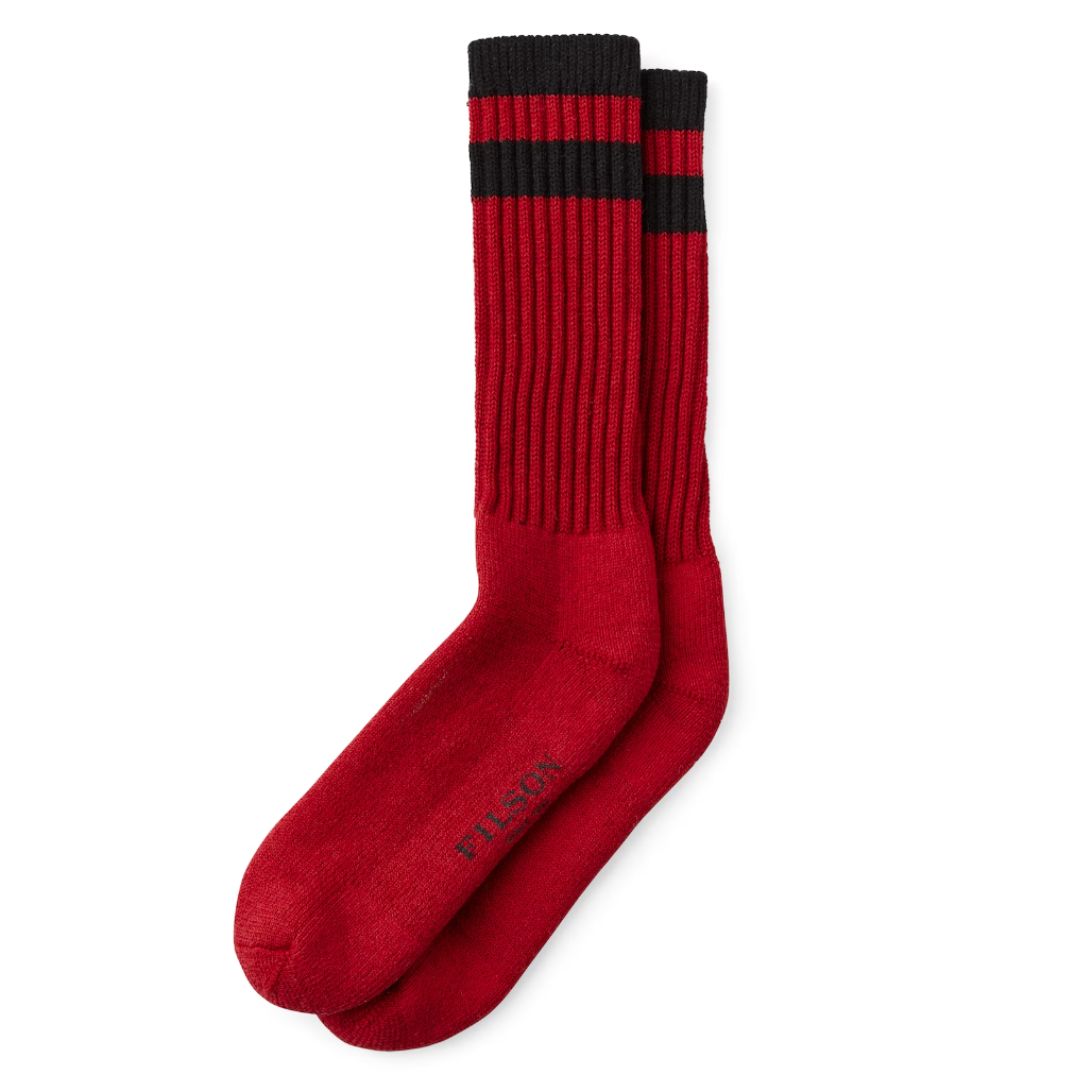 1970's Logger Thermal Sock | Scarlet