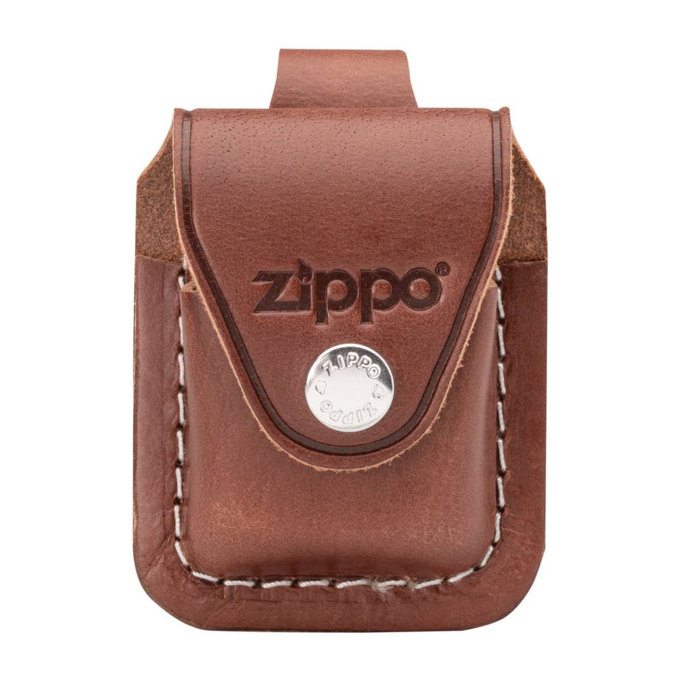 Zippo Lighter Pouch w/Loop | Brown