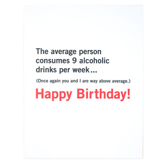 Way Above Average Card