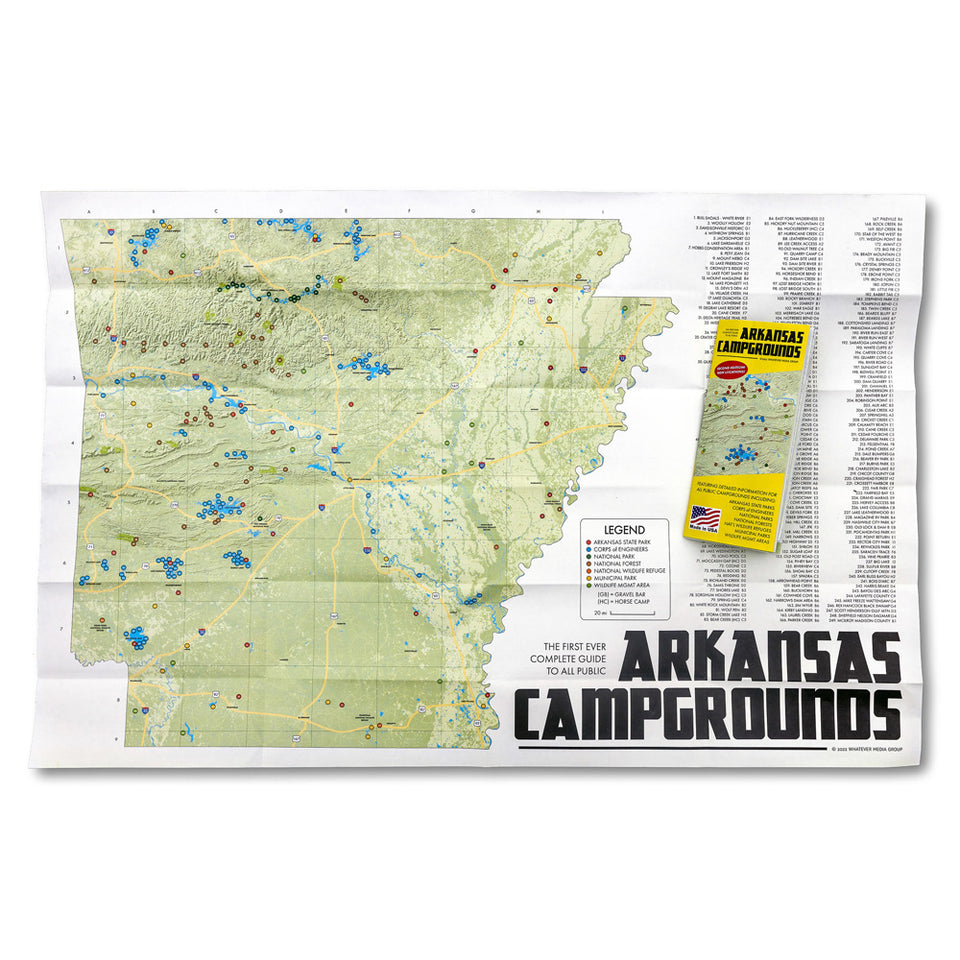 Arkansas Campground Map 3199