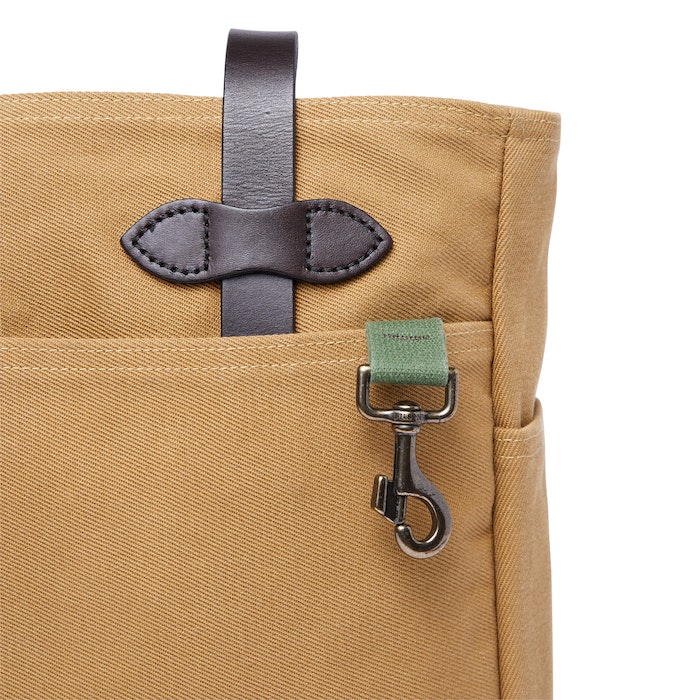 Filson Tote bag with zipper Otter Green, classic-looking shopper
