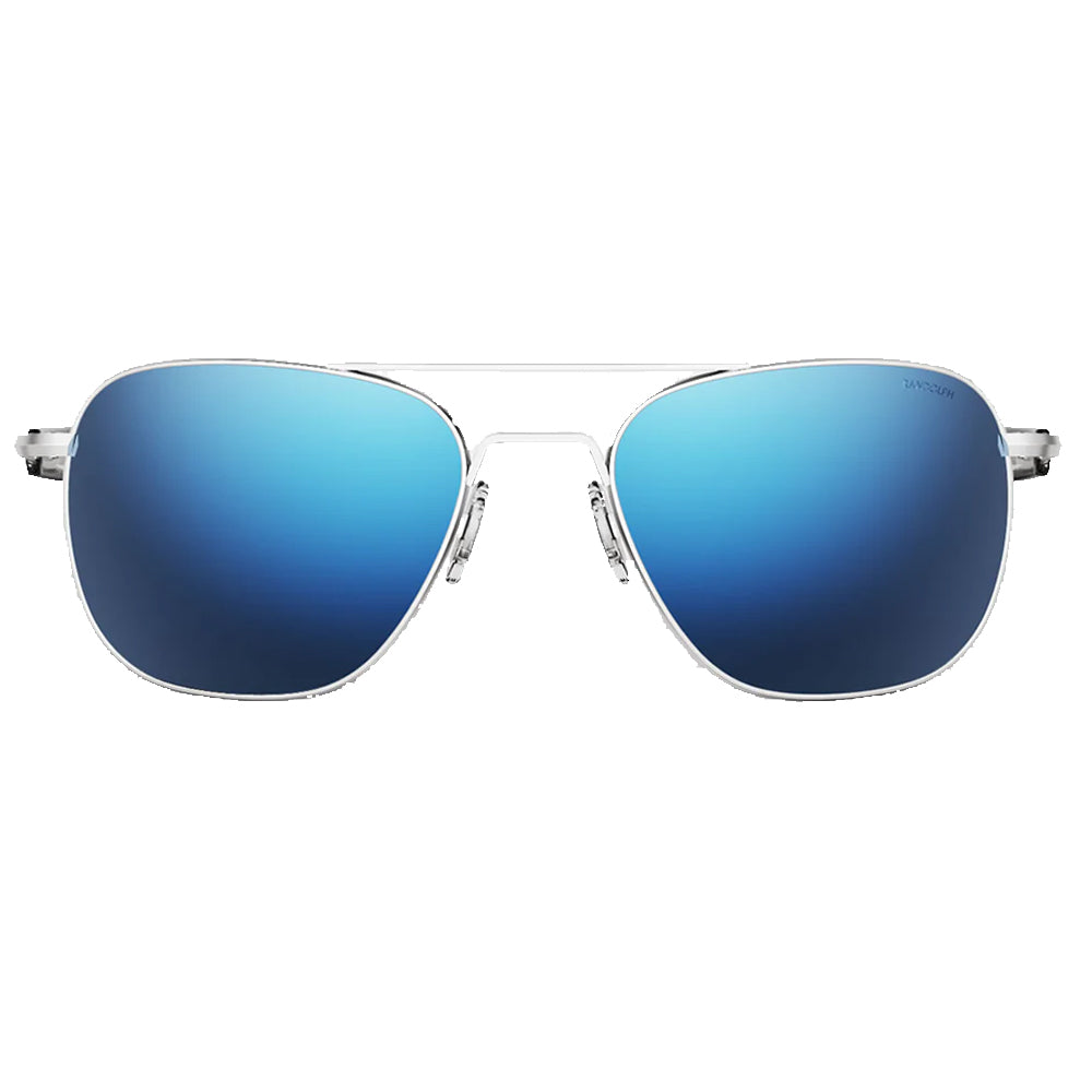 Aviator | Matte Chrome with Atlantic Blue Lens