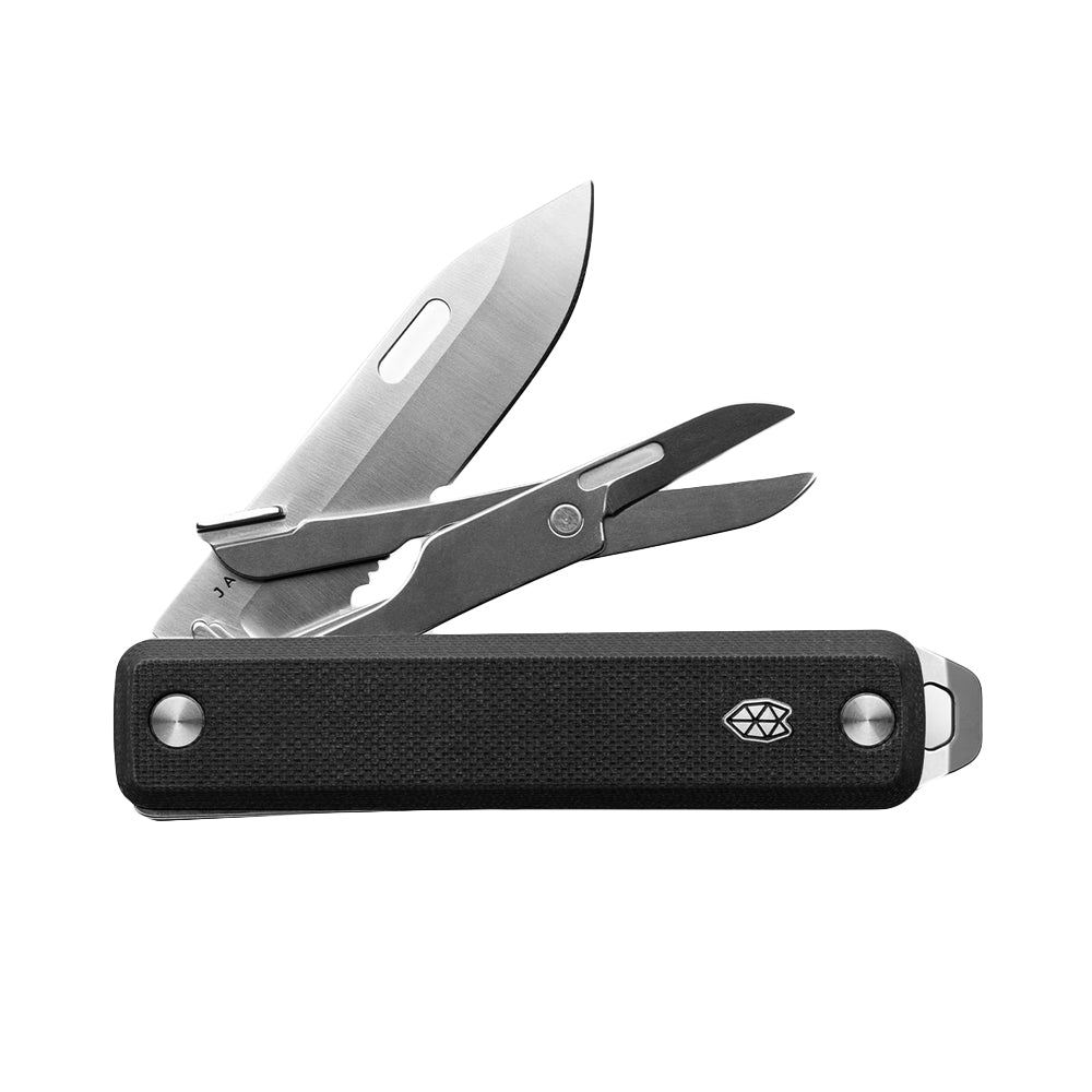 The Ellis w Scissors | Black & Stainless Serrated